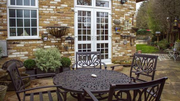 Jardin de la famille d'accueil